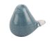 Statue Fat Bird large glass soft blue