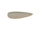 Patera Mila small wykonana z metalu enamel warm szary Present Time