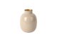 Vase Mila large iron enamel warm grey