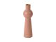 Candle holder Mila small iron enamel faded pink