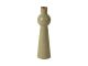 Candle holder Mila medium iron enamel dark green