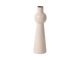 Candle holder Mila medium iron enamel white