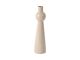 Candle holder Mila large iron enamel warm grey
