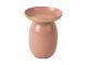 Pillar candle holder Mila large iron enamel warm grey