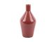 Vase Ivy bottle cone iron enamel ochre red