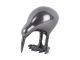 Figurka Ptak Kiwi, metalowy, gunmetal Present Time