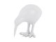 Statua Kiwi Bird metal matowa biel Present Time