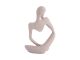 Statue Imagine polyresin light grey