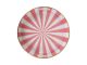 Zestaw tacek Candy Swirl emalia flaming różowy i biały, zestaw 2 szt. Present Time