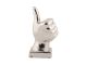 Statuetka Okay ceramiczna chromowana Present Time