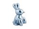 Statue Balloon Bunny ceramiczna ciemnoniebieska platerowana Present Time