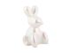 Statue Balloon Bunny duża ceramiczna czarna platerowana Present Time
