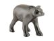 Statue Bear metalowa matowa biel Present Time