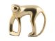 Statue Monkey metalowa armatnia Present Time