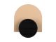Coat hanger Single Knob soft brown