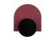 Coat hanger Single Knob red ochre