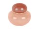 Vase Nuevo Dulce small soft pink w. tan rose lid