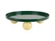 Zielony Taca Double Funky round large retro w. soft żółty Present Time