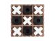 Czarny Zegar Tic Tac Toe Present Time