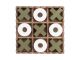 Zielony Zegar Tic Tac Toe army Present Time